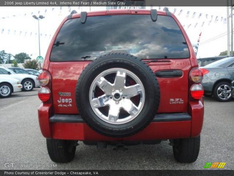 Inferno Red Pearl / Medium Slate Gray 2006 Jeep Liberty Limited 4x4