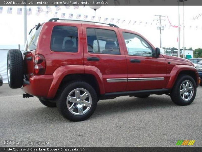 Inferno Red Pearl / Medium Slate Gray 2006 Jeep Liberty Limited 4x4