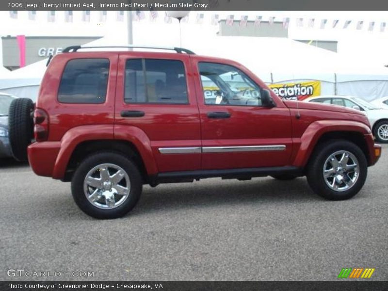 Inferno Red Pearl / Medium Slate Gray 2006 Jeep Liberty Limited 4x4