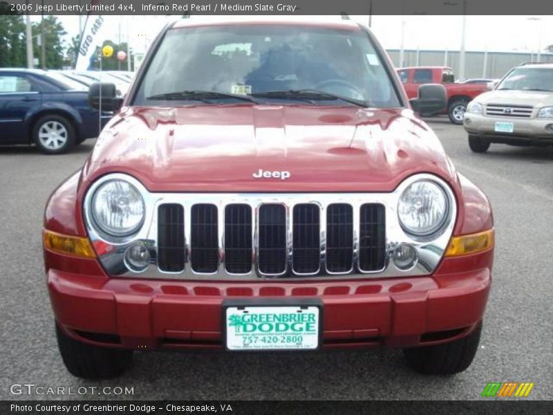 Inferno Red Pearl / Medium Slate Gray 2006 Jeep Liberty Limited 4x4