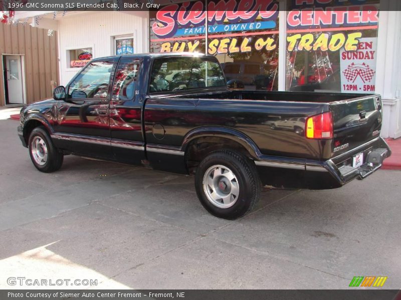 Black / Gray 1996 GMC Sonoma SLS Extended Cab