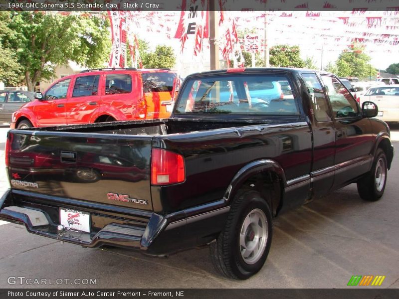 Black / Gray 1996 GMC Sonoma SLS Extended Cab