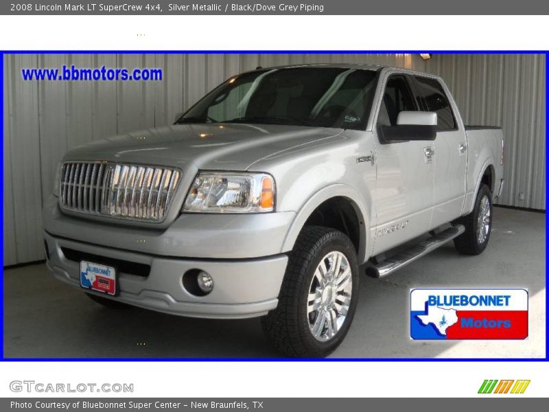 Silver Metallic / Black/Dove Grey Piping 2008 Lincoln Mark LT SuperCrew 4x4