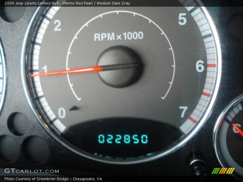 Inferno Red Pearl / Medium Slate Gray 2006 Jeep Liberty Limited 4x4