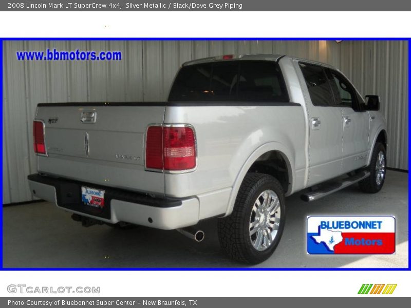 Silver Metallic / Black/Dove Grey Piping 2008 Lincoln Mark LT SuperCrew 4x4