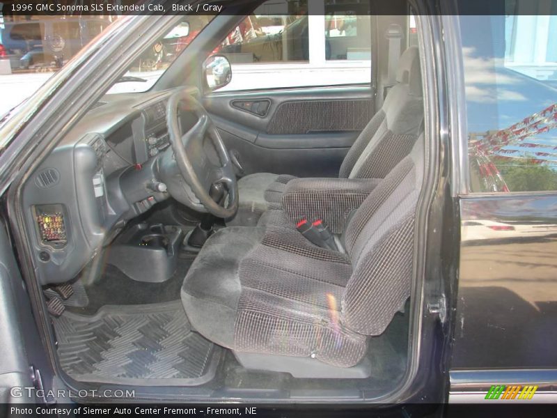 Black / Gray 1996 GMC Sonoma SLS Extended Cab