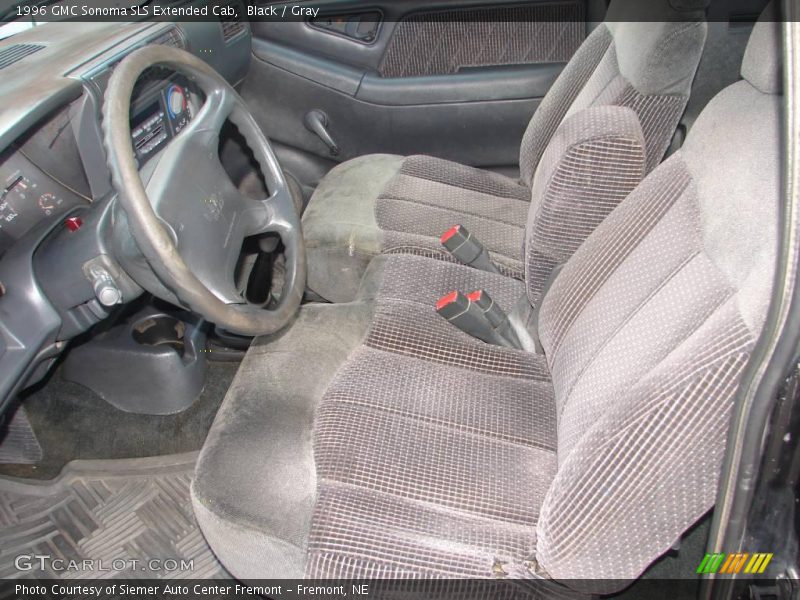 Black / Gray 1996 GMC Sonoma SLS Extended Cab