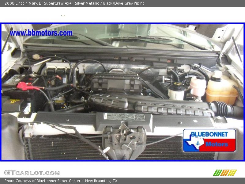 Silver Metallic / Black/Dove Grey Piping 2008 Lincoln Mark LT SuperCrew 4x4