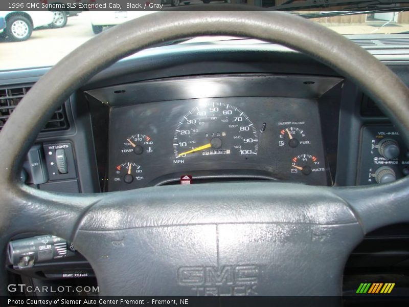 Black / Gray 1996 GMC Sonoma SLS Extended Cab
