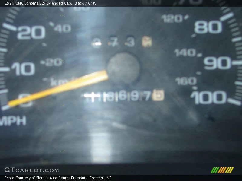Black / Gray 1996 GMC Sonoma SLS Extended Cab