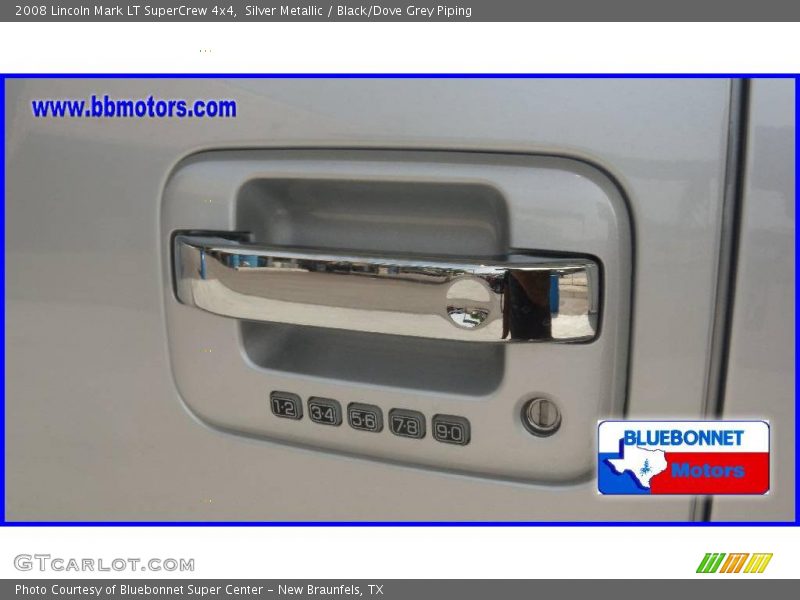 Silver Metallic / Black/Dove Grey Piping 2008 Lincoln Mark LT SuperCrew 4x4