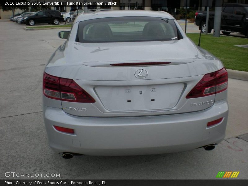 Tungsten Silver Pearl / Black 2010 Lexus IS 250C Convertible