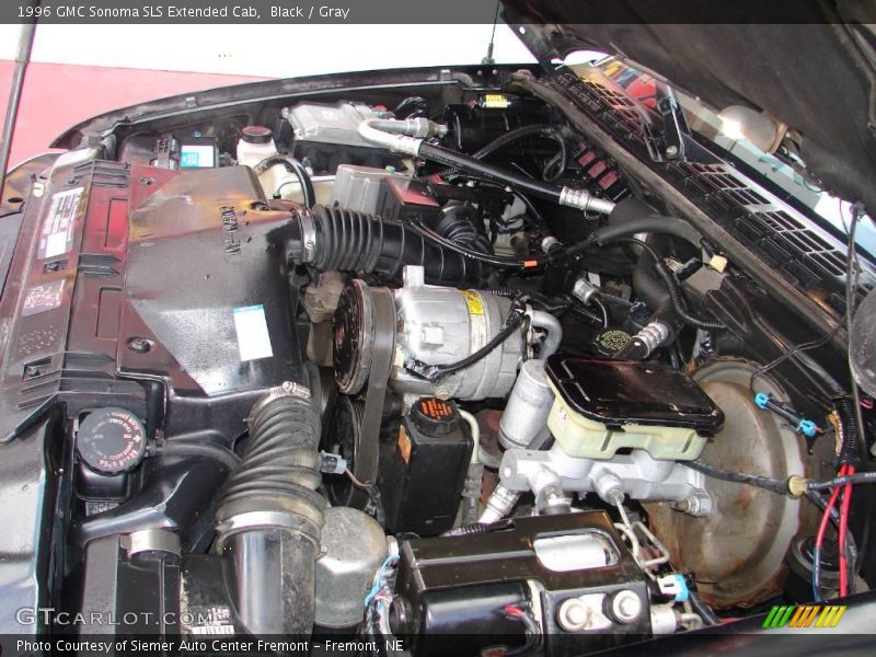 Black / Gray 1996 GMC Sonoma SLS Extended Cab