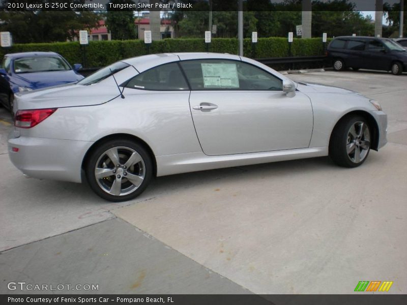 Tungsten Silver Pearl / Black 2010 Lexus IS 250C Convertible