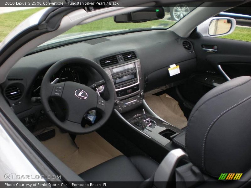 Tungsten Silver Pearl / Black 2010 Lexus IS 250C Convertible