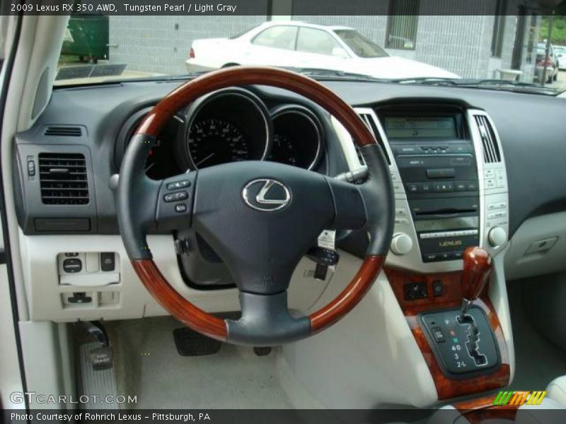Tungsten Pearl / Light Gray 2009 Lexus RX 350 AWD