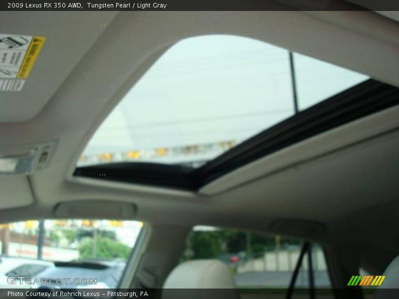 Tungsten Pearl / Light Gray 2009 Lexus RX 350 AWD