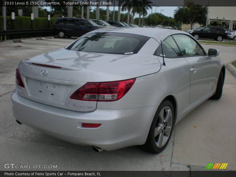 Tungsten Silver Pearl / Black 2010 Lexus IS 250C Convertible