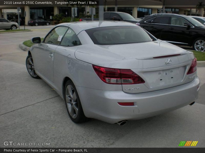 Tungsten Silver Pearl / Black 2010 Lexus IS 250C Convertible