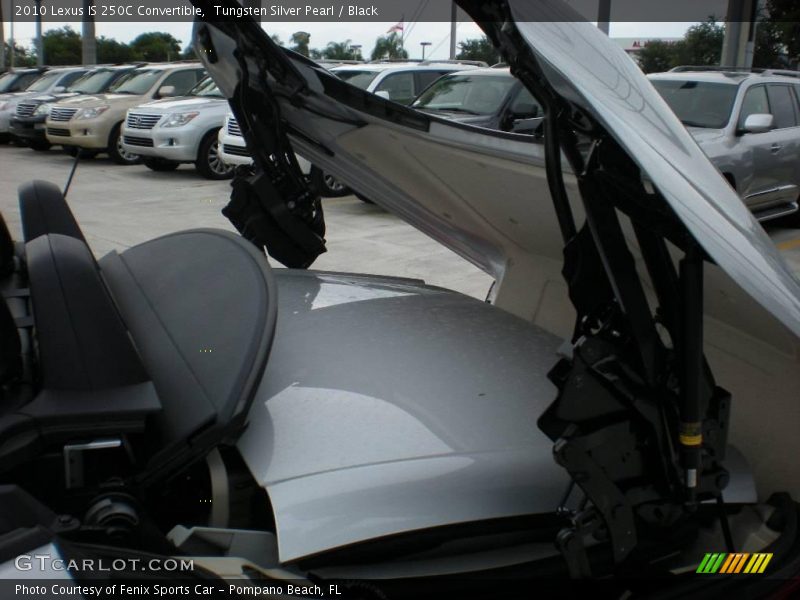 Tungsten Silver Pearl / Black 2010 Lexus IS 250C Convertible