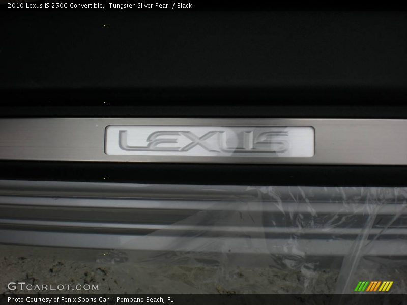 Tungsten Silver Pearl / Black 2010 Lexus IS 250C Convertible