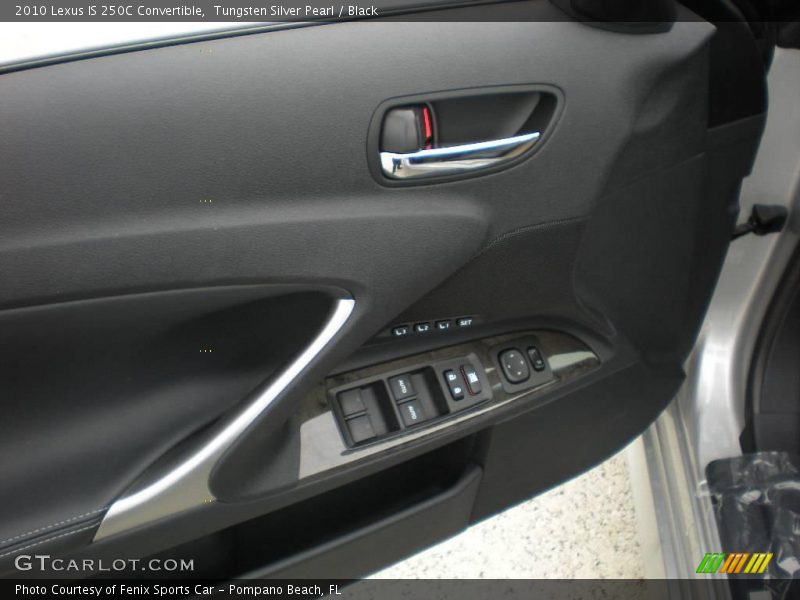 Tungsten Silver Pearl / Black 2010 Lexus IS 250C Convertible