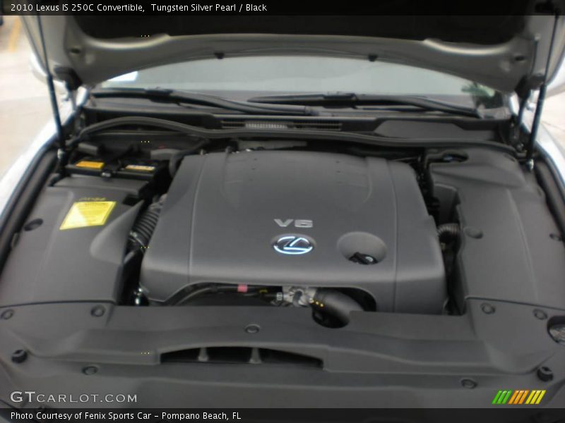 Tungsten Silver Pearl / Black 2010 Lexus IS 250C Convertible