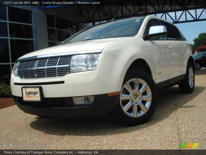 Creme Brulee Metallic / Medium Camel 2007 Lincoln MKX AWD