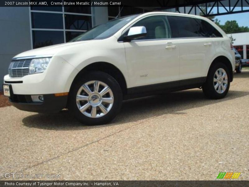 Creme Brulee Metallic / Medium Camel 2007 Lincoln MKX AWD