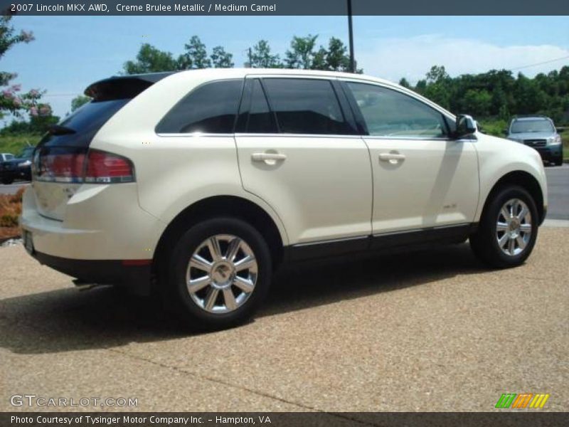 Creme Brulee Metallic / Medium Camel 2007 Lincoln MKX AWD