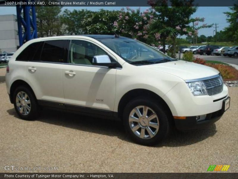 Creme Brulee Metallic / Medium Camel 2007 Lincoln MKX AWD