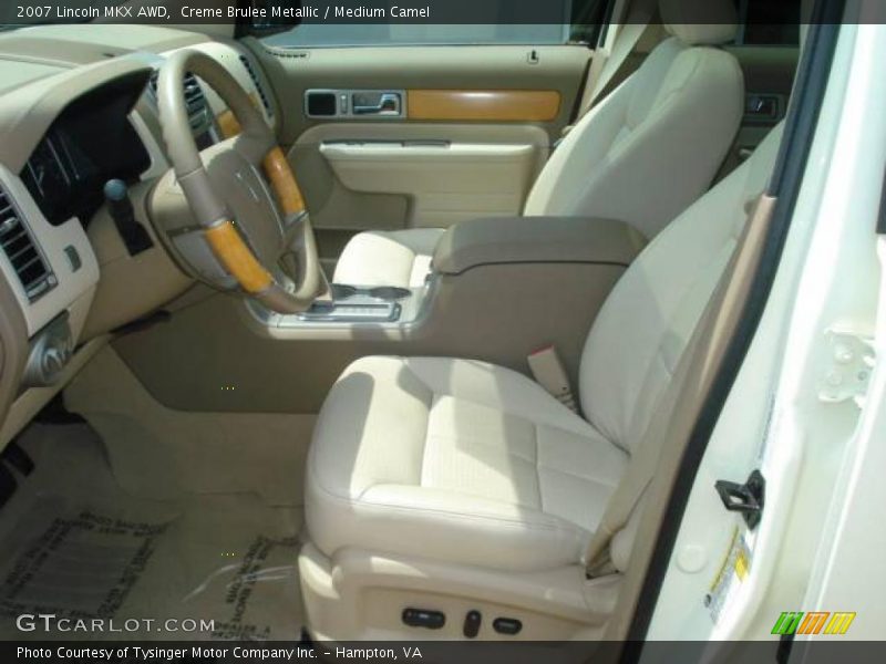 Creme Brulee Metallic / Medium Camel 2007 Lincoln MKX AWD