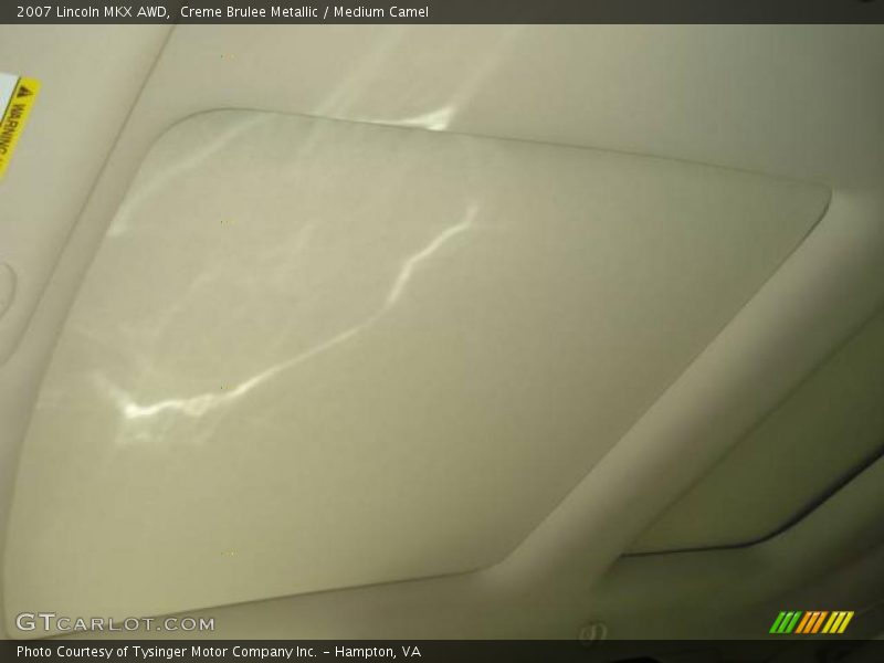 Creme Brulee Metallic / Medium Camel 2007 Lincoln MKX AWD