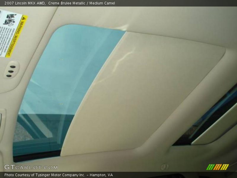 Creme Brulee Metallic / Medium Camel 2007 Lincoln MKX AWD
