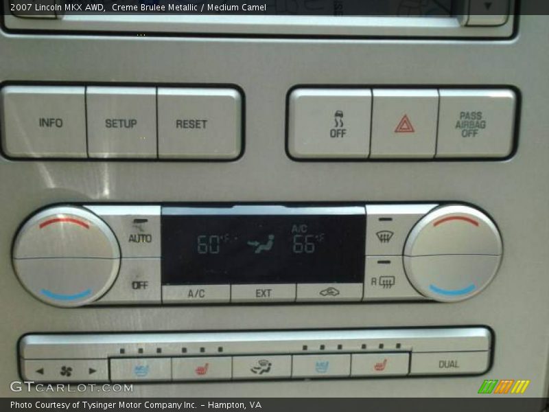 Creme Brulee Metallic / Medium Camel 2007 Lincoln MKX AWD