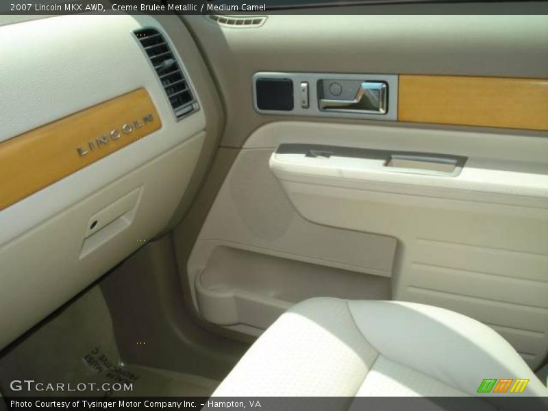 Creme Brulee Metallic / Medium Camel 2007 Lincoln MKX AWD