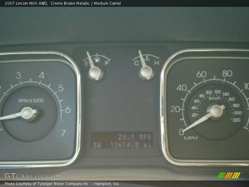 Creme Brulee Metallic / Medium Camel 2007 Lincoln MKX AWD