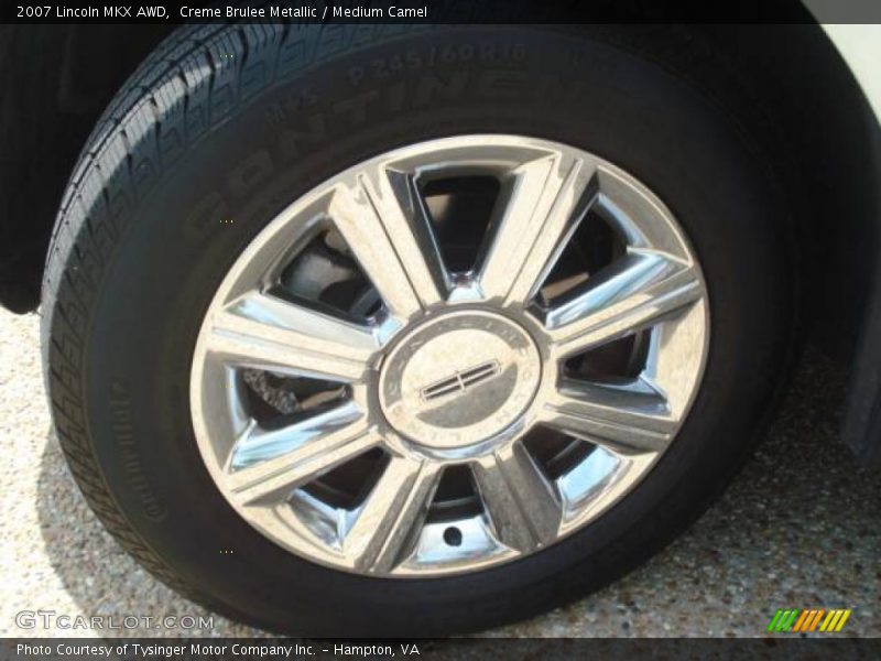 Creme Brulee Metallic / Medium Camel 2007 Lincoln MKX AWD