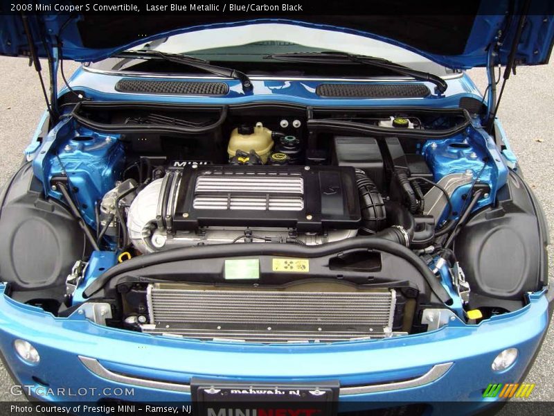 Laser Blue Metallic / Blue/Carbon Black 2008 Mini Cooper S Convertible