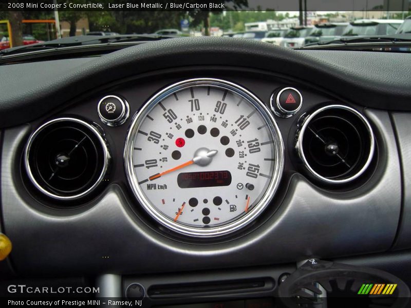 Laser Blue Metallic / Blue/Carbon Black 2008 Mini Cooper S Convertible