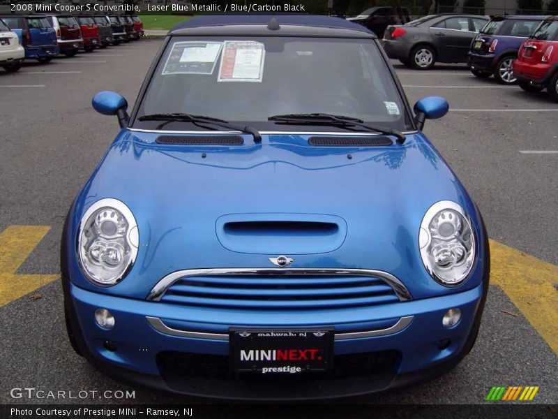 Laser Blue Metallic / Blue/Carbon Black 2008 Mini Cooper S Convertible