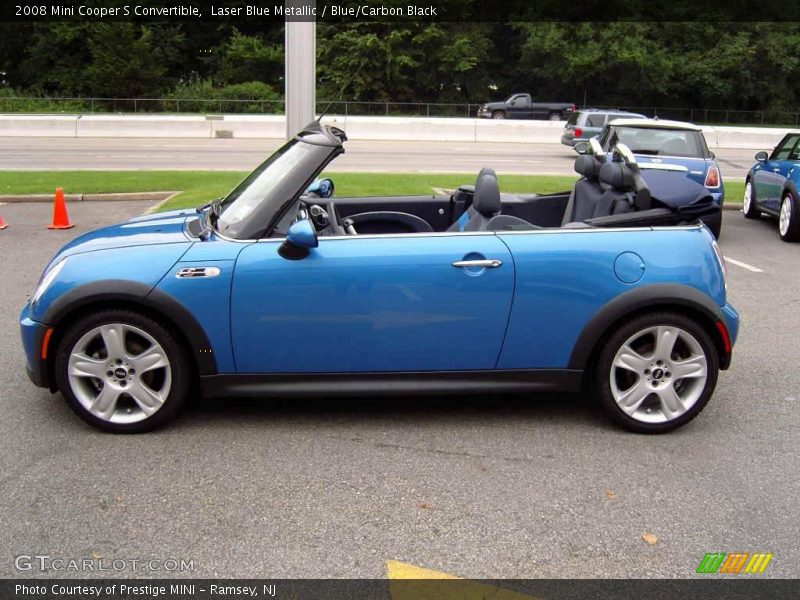 Laser Blue Metallic / Blue/Carbon Black 2008 Mini Cooper S Convertible