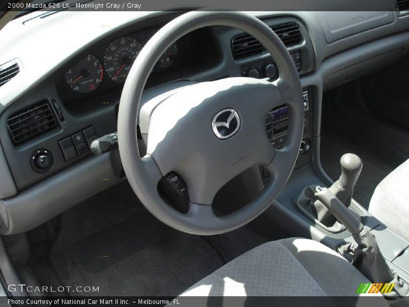 Moonlight Gray / Gray 2000 Mazda 626 LX