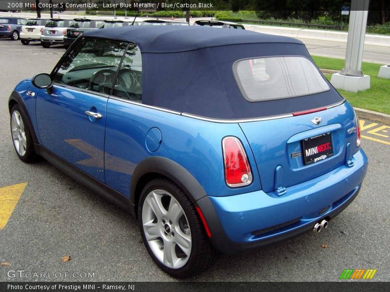 Laser Blue Metallic / Blue/Carbon Black 2008 Mini Cooper S Convertible