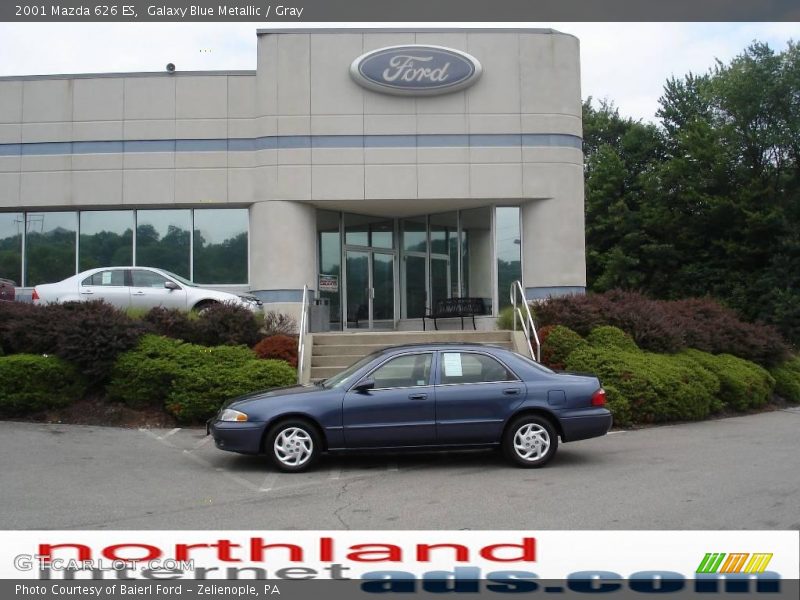 Galaxy Blue Metallic / Gray 2001 Mazda 626 ES