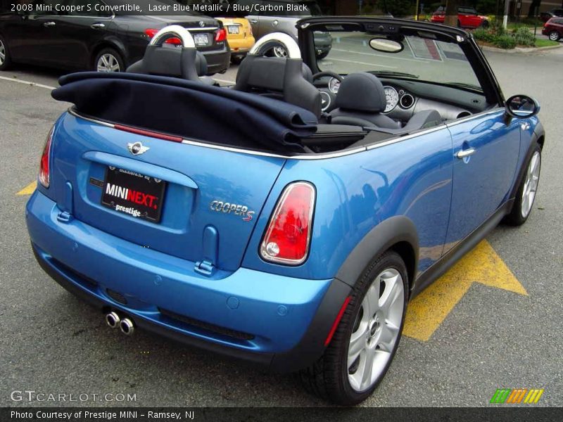 Laser Blue Metallic / Blue/Carbon Black 2008 Mini Cooper S Convertible