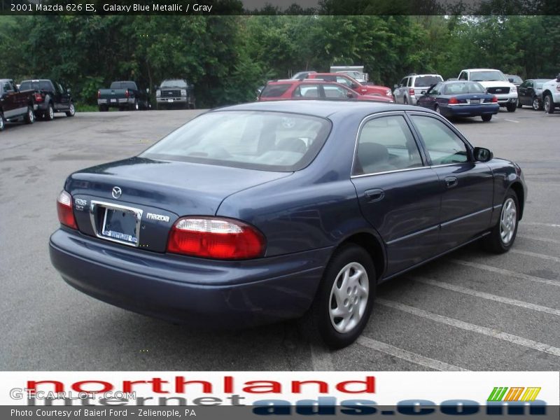 Galaxy Blue Metallic / Gray 2001 Mazda 626 ES