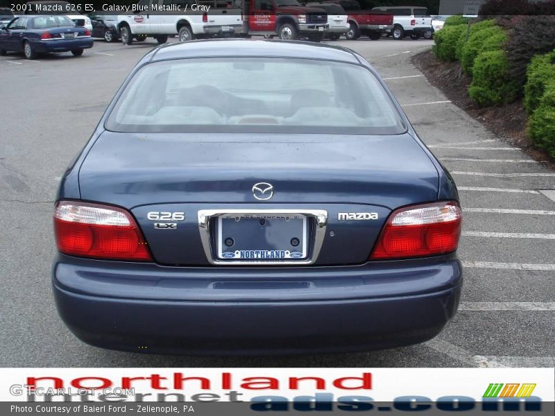 Galaxy Blue Metallic / Gray 2001 Mazda 626 ES