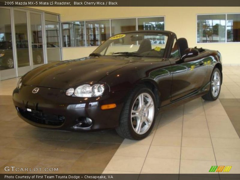 Black Cherry Mica / Black 2005 Mazda MX-5 Miata LS Roadster