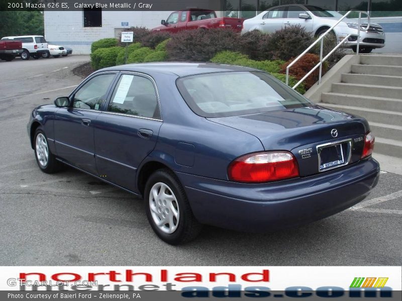 Galaxy Blue Metallic / Gray 2001 Mazda 626 ES